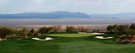 Cascata Golf Course in this photo was built in 2000 by award winning designer Rees Jones and sits on 800 acres just outside of Vegas.