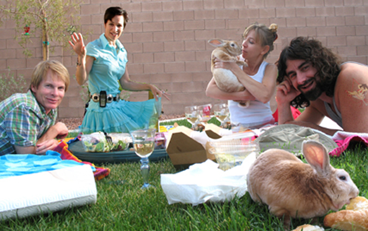 picture of funny bunny picnic