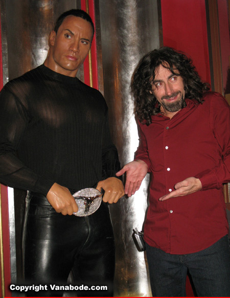 madame tussauds waxed the rock image