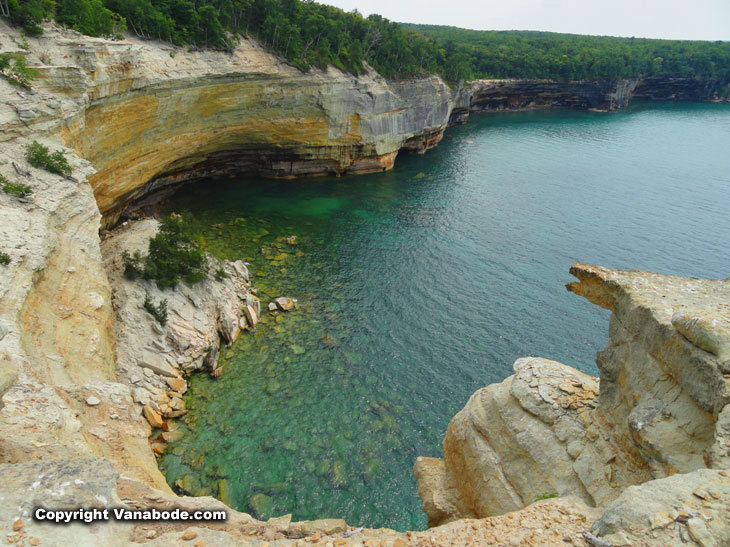pictured rocks national lakeshore park lake superior hiking conditions