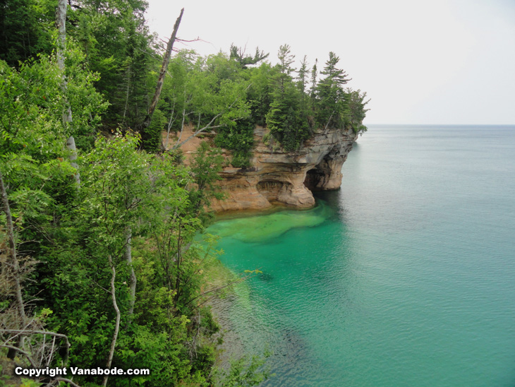 Pictured Rocks National Lakeshore in Michigan on Vanabode trip