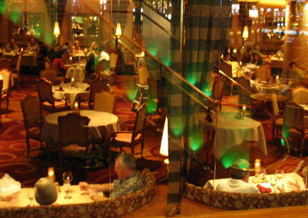 A picture taken of a dining room at South Point Casino