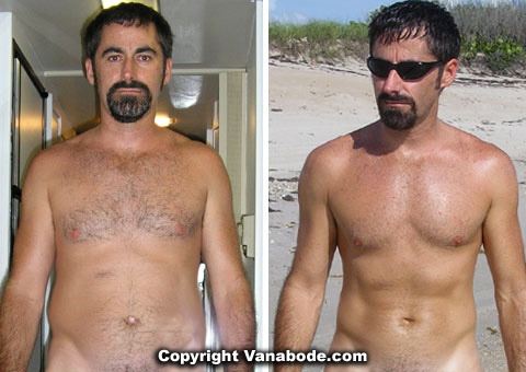 Before and after hoodia diet pill weight loss picture
