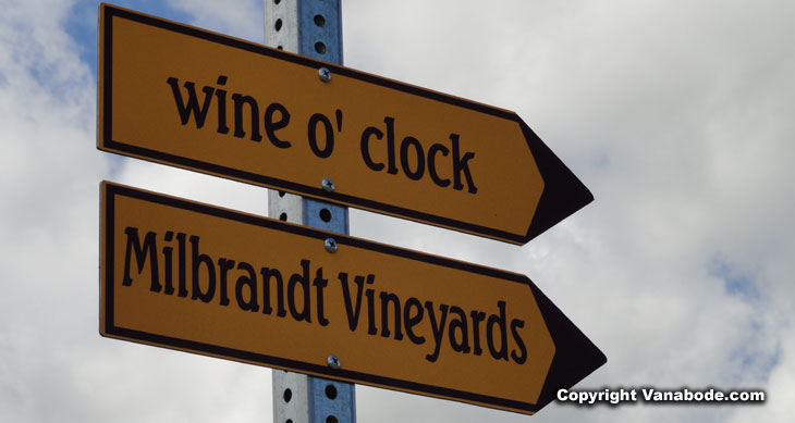 street sign in washington's vintners village picture